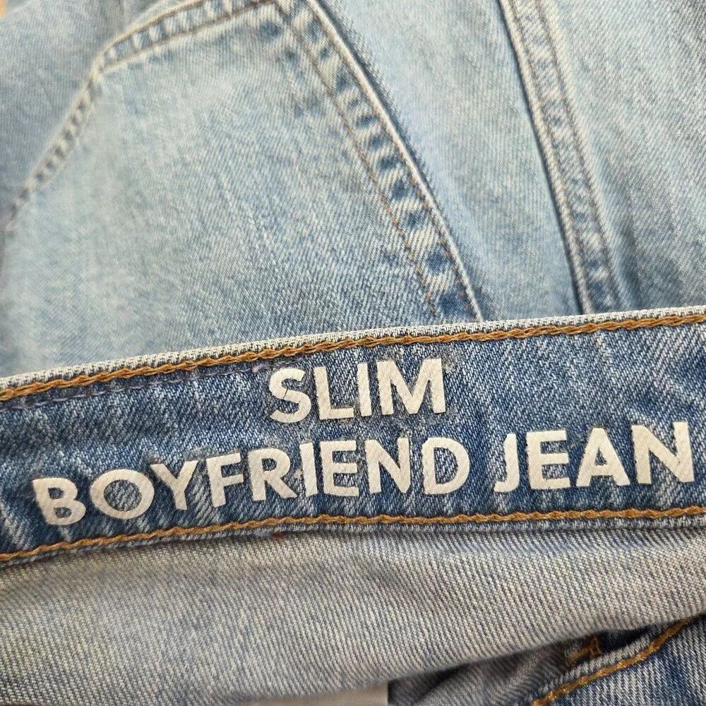J Crew Slim Boyfriend Jean Size 27 Light Medium Wash Cotton 1% Elastane BK562 - Picture 7 of 12